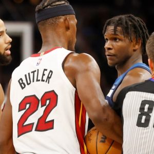 "Jimmy Butler ain’t finna fight nobody!": Timberwolves' Anthony Edwards addressed his controversial altercation with Heat star
