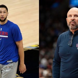 "If a 46-year old Jason Kidd can shoot 3-pointers, why can't Ben Simmons": NBA reporter Ben Stinar posts a clip of the Dallas Mavericks coach swishing some shots from beyond the arc