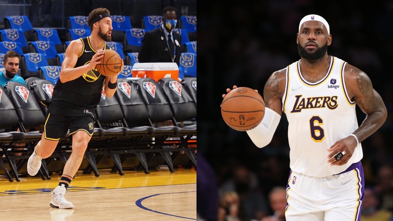 "Can watch Klay Thompson shoot buckets all day": LeBron James terms the Warriors guard's shooting pure, awaiting his return to the hardwood