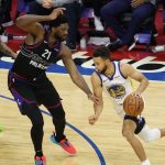 "Playing against Joel Embiid is like going up against Shaquille O'Neal, Patrick Ewing, or Hakeem Olajuwon": Warriors head coach Steve Kerr and MVP Stephen Curry are all praise for the seven-foot center