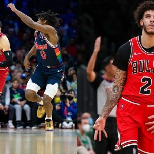 "Zach LaVine and Lonzo Ball out here playing 2k": Twitter terms the Bulls backcourt as the Bash Brothers following their highlight play against Joel Embiid and co