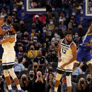 "Andrew Wiggins always plays good against his old team": NBA Twitter reacts to Wiggins' poster dunk on former teammate Karl-Anthony Towns