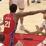 "Joel Embiid cannot catch a break this season!": NBA Twitter reacts as the Sixers' star gets T'ed up for punching Lonzo Ball in the face