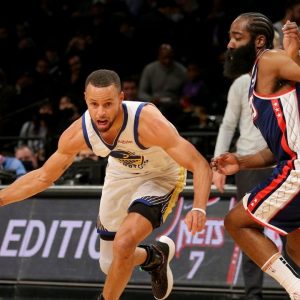 "Stephen Curry wouldn't have won any rings without Kevin Durant!": Skip Bayless sprinkles his salt all over the place as the Warriors humiliate the Nets 117-99