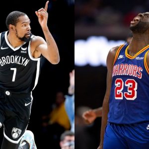 “Draymond Green hit a 3 in Kevin Durant’s face and let him know”: Warriors DPOY taps the Nets superstar on his butt as he drains a long-range bomb over him
