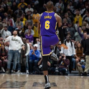 "LeBron James really broke out The Silencer tonight!": Lakers' superstar shows off a few celebrations as he leads the team past the Pacers in a OT 124-116 win