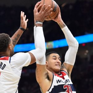 "I call Daniel Gafford Wilt Chamberlain because he's blocking shots for no reason": Kyle Kuzma hilariously showers rich praise on his Wizards teammate's shotblocking abilities