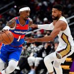 "Did you really just say the 'failure Lakers', man?!": Wizards' Kentavious Cladwell-Pope can't stop laughing as a reporter throws some major shade at LeBron James and the crew
