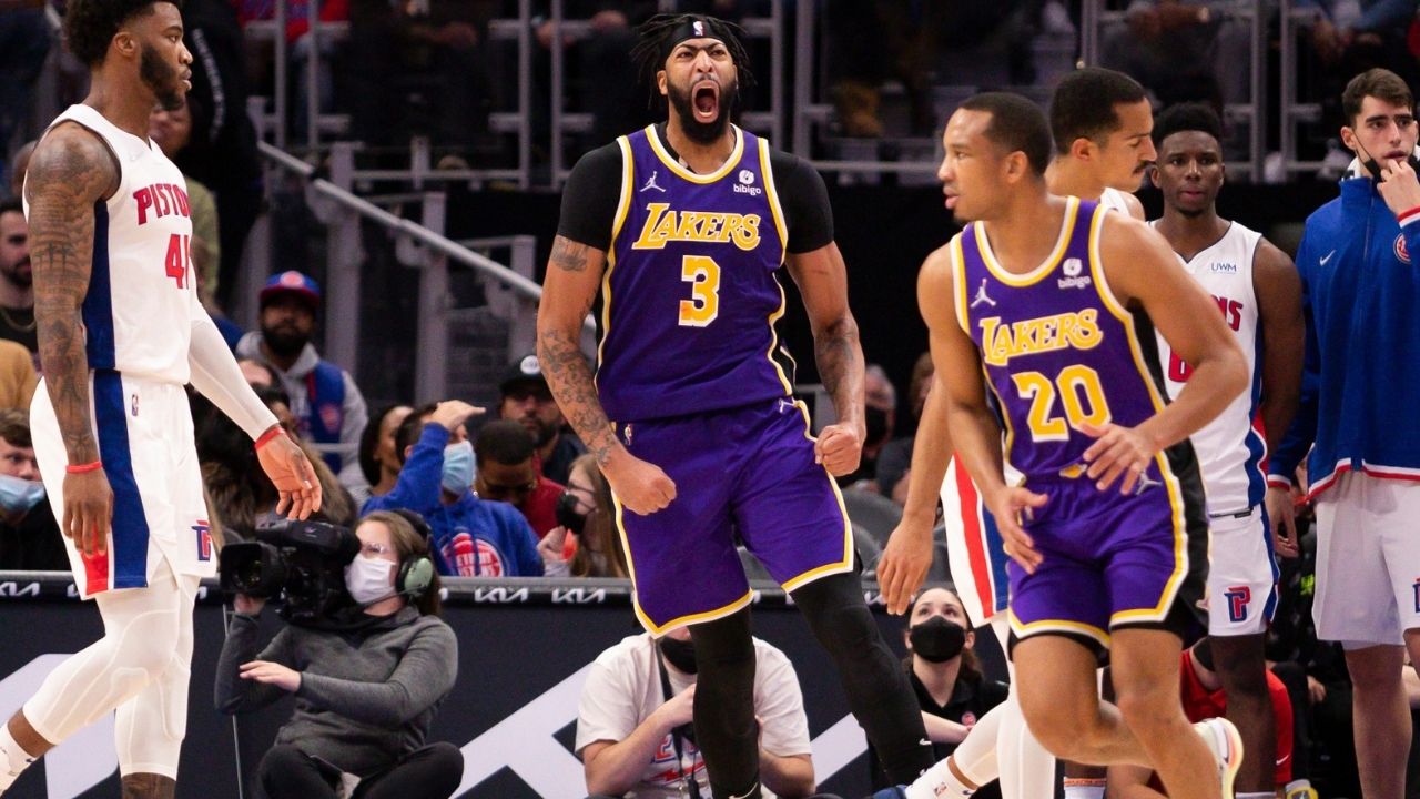 "Anthony Davis joined hallowed air alongside Hakeem Olajuwon, Kareem Abdul-Jabbar last night": Lakers star posts statline comparable to GOAT centers after LeBron James' ejection vs Detroit Pistons