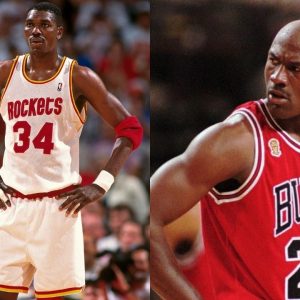 “Michael Jordan finally dunked on Hakeem Olajuwon after getting blocked earlier”: How the Bulls legend took up the challenge to put ‘The Dream’ on a poster