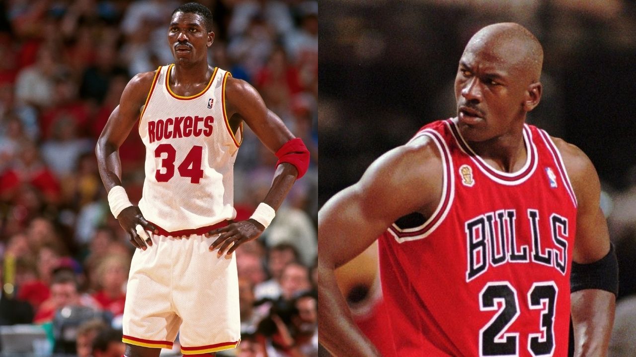 “Michael Jordan finally dunked on Hakeem Olajuwon after getting blocked earlier”: How the Bulls legend took up the challenge to put ‘The Dream’ on a poster