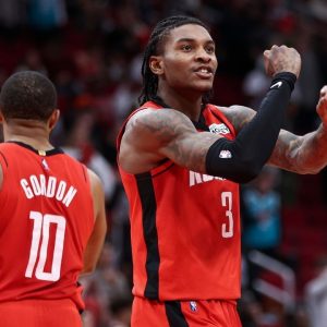 "The Rockets deserve a winning year, just for that highlight!": Houston creates hilariously adorable team highlight to get Kevin Porter Jr. his triple-double vs OKC