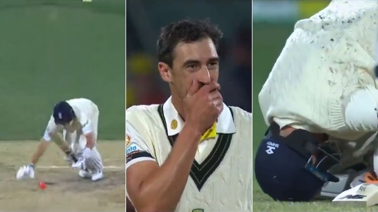 Joe Root hit: Joe Root suffers severe agony after getting hit in the groin for the second time in a day at the Adelaide Oval