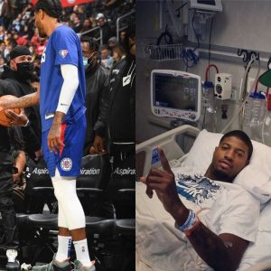 "Floyd Mayweather pens an Instagram post applauding Paul George for making a strong comeback from his gruesome injury in 2014": The boxing legend has been an integral part of PG-13's road to comeback