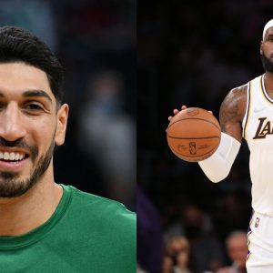 “Enes Freedom is only tough when he’s 1000s of miles away from LeBron James”: NBA fans call out the Celtics big for bashing the Lakers superstar on TV but not speaking to him personally
