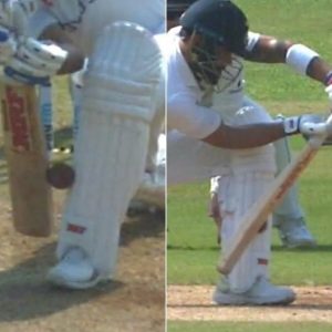 Virat Kohli out today: Umpire Virender Sharma gives controversial decision as Virat Kohli walks back for a duck in Mumbai Test