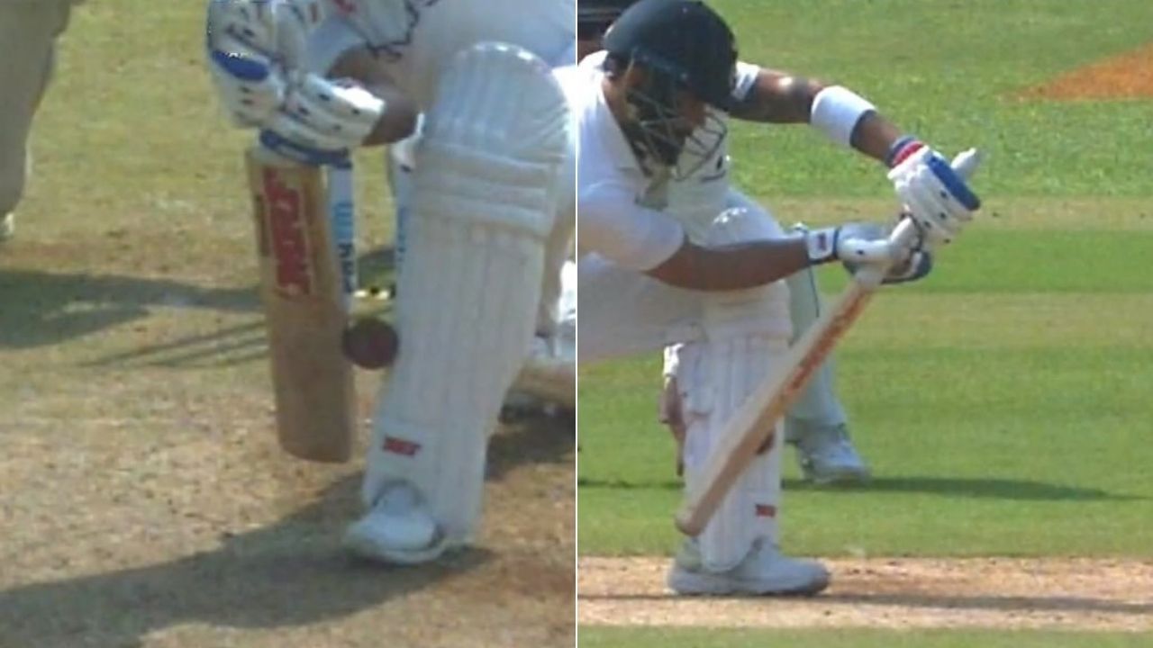 Virat Kohli out today: Umpire Virender Sharma gives controversial decision as Virat Kohli walks back for a duck in Mumbai Test