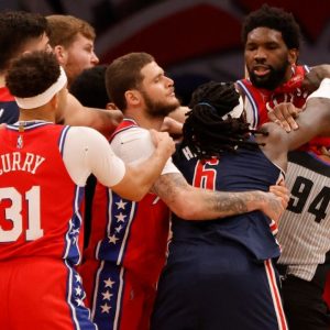 "If you’re so tough, stand on that Joel Embiid!!": Montrezl Harrell calls out Sixers MVP's hypocrisy after the pair collided in the game and only the Wizards' big got ejected