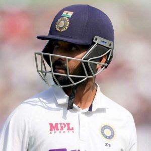 Why is Ajinkya Rahane not playing today's 2nd Test between India and New Zealand in Mumbai?