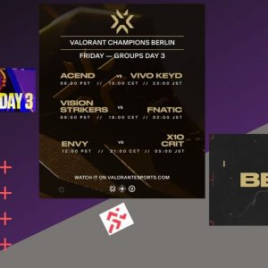 valorant chamions day 3 schedule