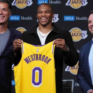 "We made a big trade for Russell Westbrook because we couldn't rely on LeBron James in his year 19th to be the sole engine of our team": Lakers GM Rob Pelinka reflects on the team's season so far
