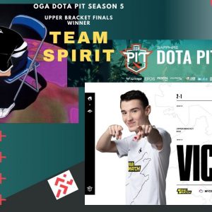 OGA Dota pit season 5 upper bracket finals team spirit wins vs team secret