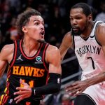 "STOP AND SAY PAUSE, KEVIN DURANT!": NBA Twitter explodes as the Nets star gets weirdly intimate with Trae Young in victory vs Hawks