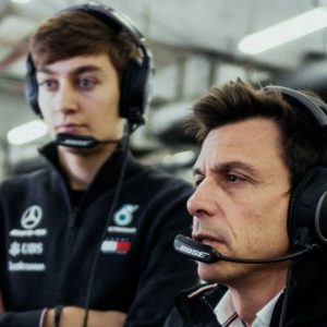 "It had F in it, K in it & ends with R"– Toto Wolff's message to George Russell on his visor ahead of Saudi Arabian GP race
