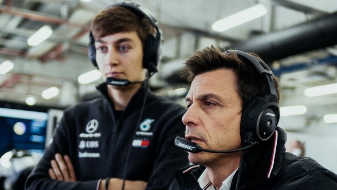 "It had F in it, K in it & ends with R"– Toto Wolff's message to George Russell on his visor ahead of Saudi Arabian GP race