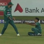 Mohammad Hasnain Iftikhar Ahmed drop catch: Pakistani duo emulate Shoaib Malik-Saeed Ajmal hilarious drop catch in Karachi T20I