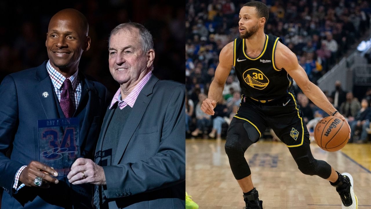 "It's only appropriate that I find a way to attend Stephen Curry's milestone game by hook or crook": Ray Allen on being present when the Warriors superstar eclipses his all-time 3-point record