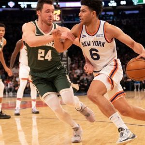 "Quentin Grimes creates history!": The young New York Knicks guard sets the record for the most 3-points made by a rookie on his first NBA start