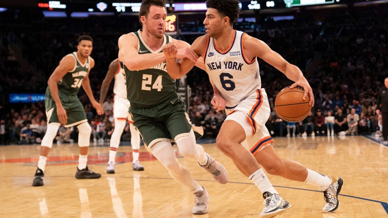 "Quentin Grimes creates history!": The young New York Knicks guard sets the record for the most 3-points made by a rookie on his first NBA start