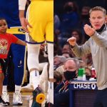 "We were worried that Draymond Jr. was going to yell at the referees!": Head Coach Steve Kerr talks about having Draymond Green's son on the Warriors' bench