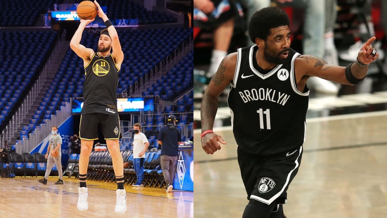 "I trust Klay Thompson to come in and not disappear for two weeks": Kendrick Perkins takes a dig at Kyrie Irving ahead of the two All-Stars' highly anticipated return to the hardwood