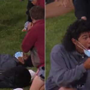 "He's got blood there": Fan bleeds as Ben McDermott six off Andrew Tye hits him in the forehead in BBL 11