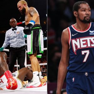 “Way to put in work Deron Williams!”: Kevin Durant gives props to the former Nets star after victory over Frank Gore in boxing debut