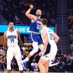 "Ray Allen's all-time record or Klay Thompson's single game record? Why not both!": Warriors' Stephen Curry talks about the Portland game, warns us of a storm