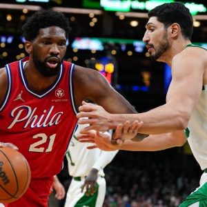"Joel Embiid mocked Enes Kanter Freedom by singing the song 'let freedom ring'": Kendrick Perkins shares a hilarious insight into the Philly big man's sensational 41-point double-double at the TD Garden