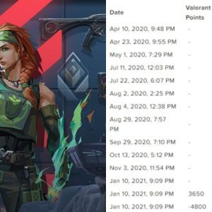 Purchase History For Valorant : How to check the amount of money you have spent on Valorant?