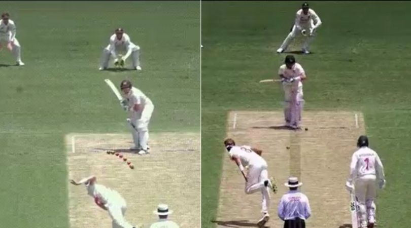 Steve Smith leave: Steve Smith strangely and funnily shoulders arms to Stuart Broad delivery in SCG Test