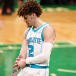 "I GOT IT!": Hornets star LaMelo Ball does his best impression of Carmelo Anthony to secure his final rebound of a triple-double performance vs Celtics