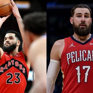 “Fred VanVleet has taken Kyle Lowry’s spot now”: Jonas Valanciunas lauds the Raptors guard for his All-Star level production and hilariously compares him to the Heat star