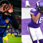 "Justin Jefferson needs to see this!": Manchester United youngster Anthony Elanga pulled out the 'Griddy' against Brentford and NFL fans are scrambling to get the Vikings star's attention