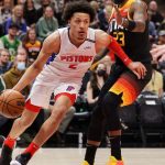 “Cade Cunningham really made Rudy Gay play Ring Around the Rosie”: The forward veteran falls prey to the rookie’s crafty handles during the Jazz-Pistons matchup