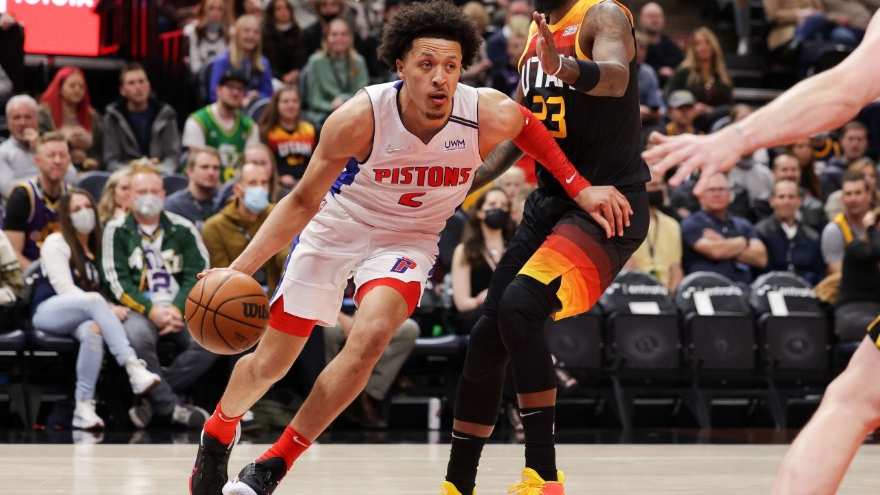 “Cade Cunningham really made Rudy Gay play Ring Around the Rosie”: The forward veteran falls prey to the rookie’s crafty handles during the Jazz-Pistons matchup