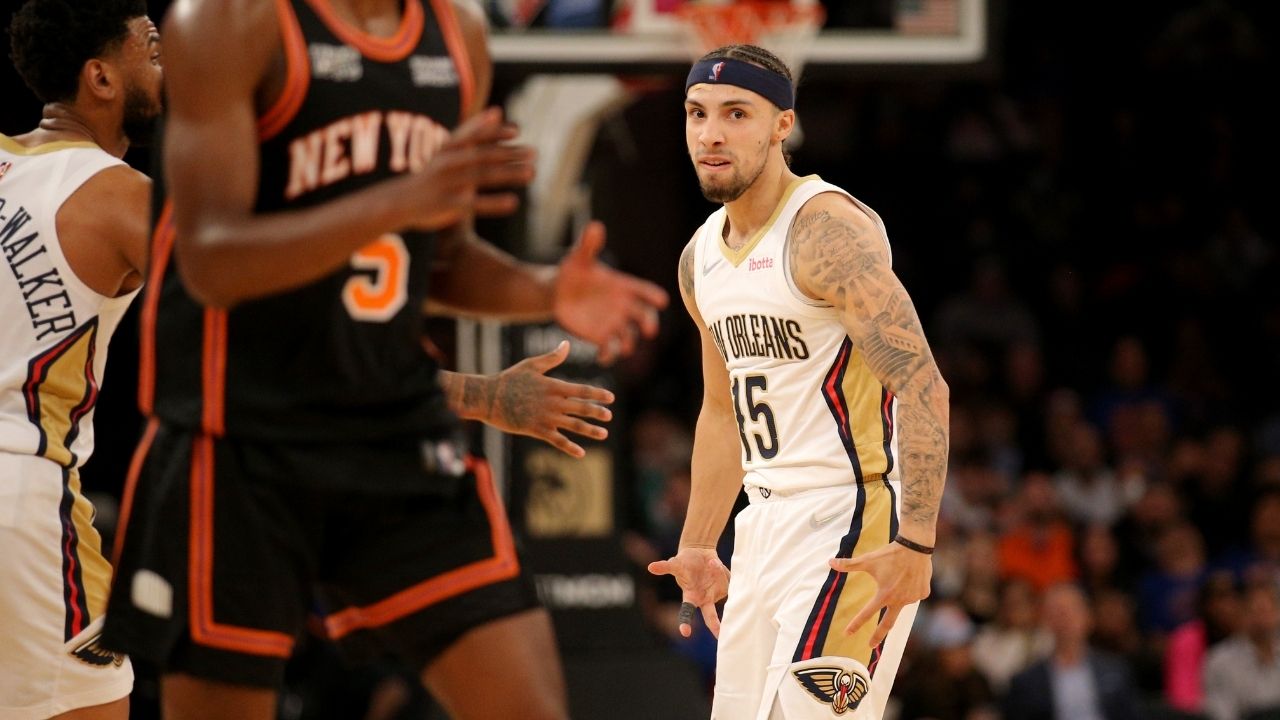 "I'm at the Garden, I won, I'm doing the interview with y'all, and my people are right there! You can't make that up!!": Pelicans rookie Jose Alvarado thanks Josh Hart and Brandon Ingram for gifting him 20 MSG tickets