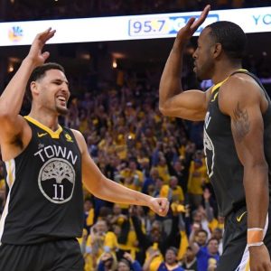 "Klay Thompson and Andre Igoudala announce they’re taking part of their NBA paychecks in Bitcoin": The Warriors duo now join long list of athletes in major sports who are taking their salaries in cryptocurrency