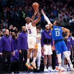 "Why couldn't Chris Paul do this during the Finals?!": NBA Twitter speaks out as Suns star hits three with a hand in his face to ice the game vs Mavericks