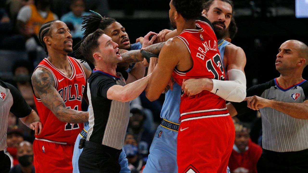 "Steven Adams is Grade A teammate and possible undercover superhero": Grizzlies center's manhandling of the Bulls big man lights up NBA Twitter after Memphis team won the game 119-106